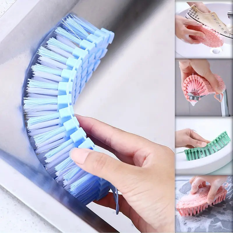 (Pack of 2) Multipurpose 360 Degree Flexible Brush for Cleaning The Unreachable Parts of Your Kitchen, Bathroom Convenient and Easy to Use