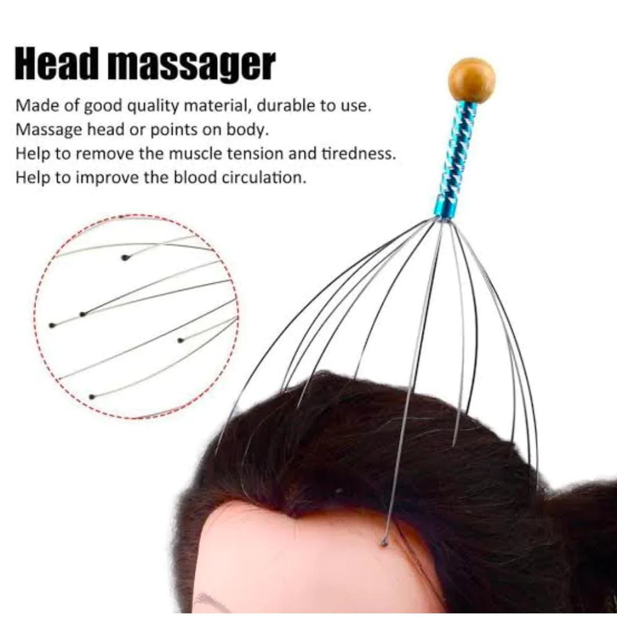 (Pack of 2) Octopus Head Massager Scalp Relaxation for Relieve Fatigue and Pressure