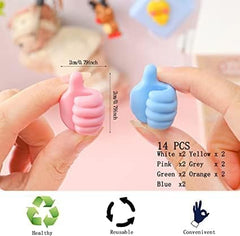 10/20/30 Silicone Thumbs Wall Hooks