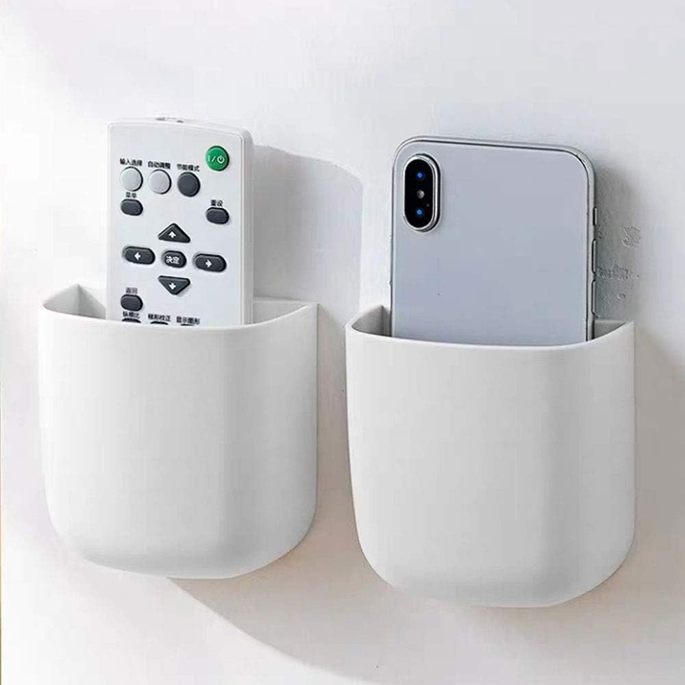 (Pack of 3) Wall Mounted Self Adhesive Holder For Mobile, Remote and Other Home and Office Small Accessories