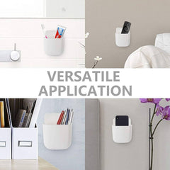 (Pack of 3) Wall Mounted Self Adhesive Holder For Mobile, Remote and Other Home and Office Small Accessories