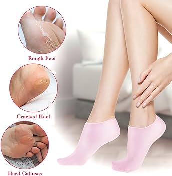 Buy 1 Pair Get 1 Pair Free Offer 4 Pcs Silicone Moisturizing Socks for Foot Care