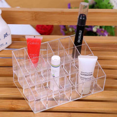 (Pack of 2) 24 Slots Acrylic Lipstick Organizer Holder For Makeup and Cosmetics