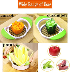 (Pack of 3) Stainless Steel Vegetable Potato Square Slicer French Fry Grid Cutter