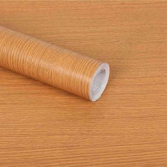 Eco-Friendly PVC Self Adhesive Waterproof Wood Wallpaper with Wall Sticker For Old Door Renovation Furniture Peel and Stick Wall Roll