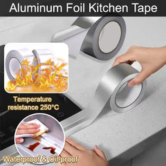 Aluminium Foil Duct Tape, Adhesive Silver Foil Tape Heat-Resistant Waterproof