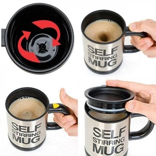 Automatic Stainless Coffee Self Stirring Mug