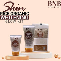 3in1 Rice Extract Bright & Glow Kit for Korean Glass Skin