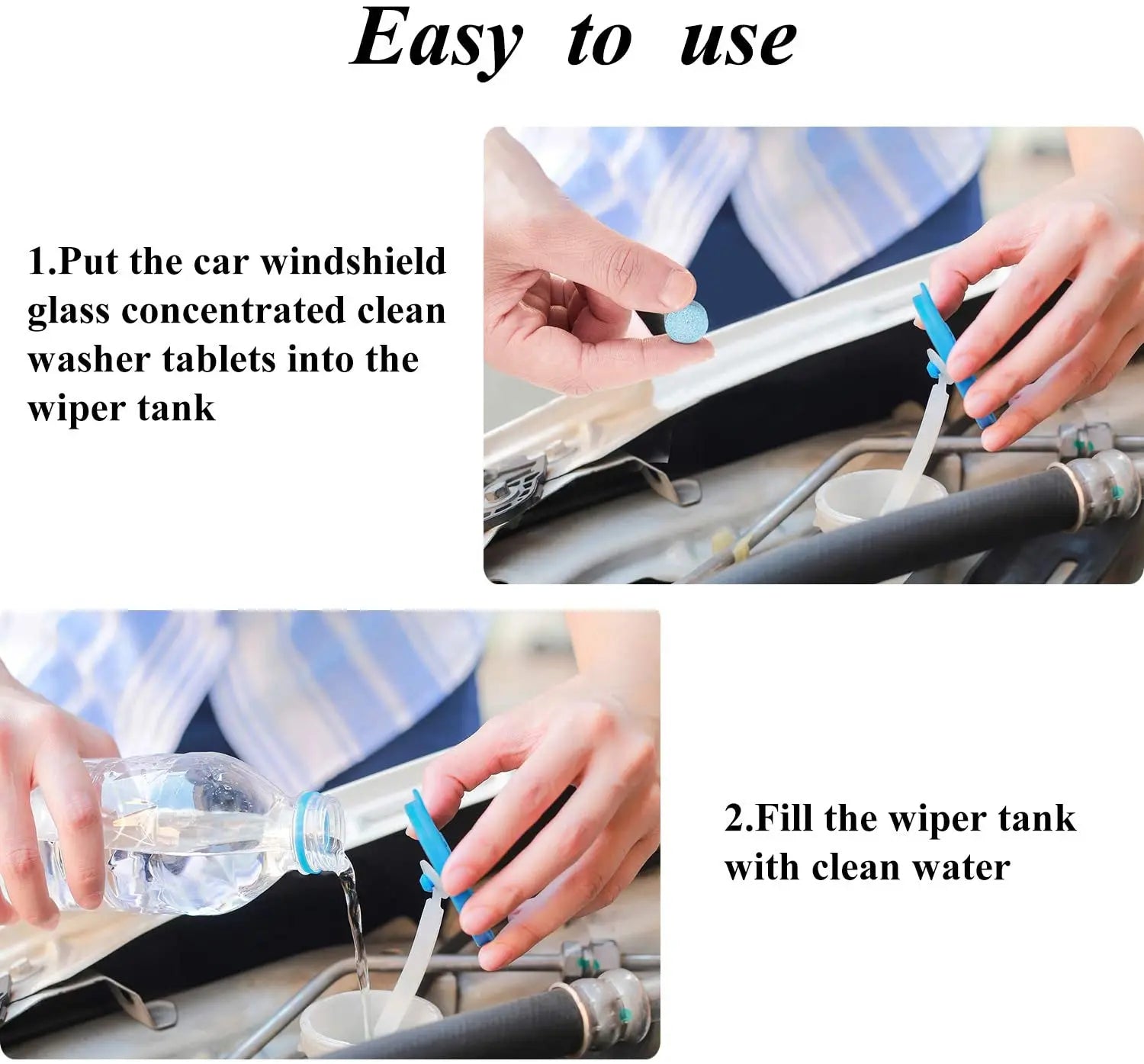 Car Windshield Wiper Cleaning Washer Solid Glass Water Effervescent Tablet