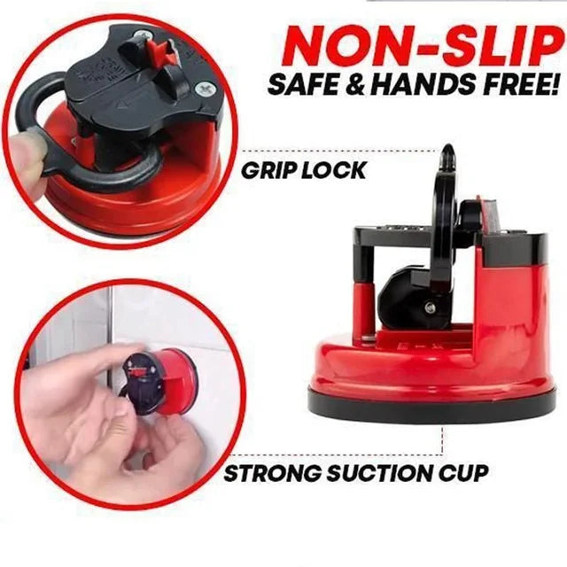 Buy 1 Get 1 Free Kitchen Mini Knife Sharpener with Powerful Suction Cup Base Suitable for Most Blade Types for Kitchen, Camping etc