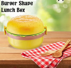 Burger Shape Leak Proof Plastic Lunch Box for Kids