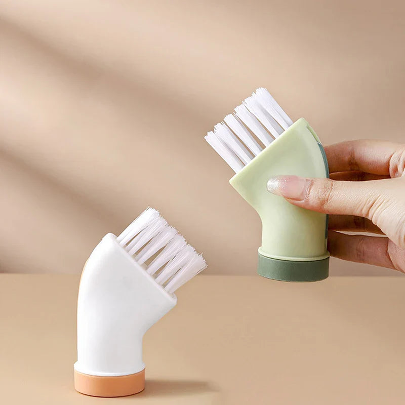 (Pack of 2) Multi-use Wet & Dry Cleaning Brush Can Be Connected to Mineral Water Bottle for Home and Office Use