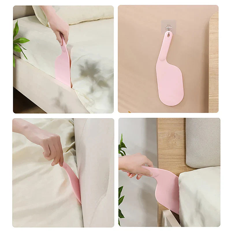 (Pack of 2) Multifunctional Bed Sheet Durable Plastic Tucking Paddle Tool Make Bedsheet Change Easy