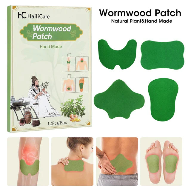 10 Pcs Warming Herbal Patches Long-Lasting Relief for Lumbar, Knee, Back, Neck, Shoulder