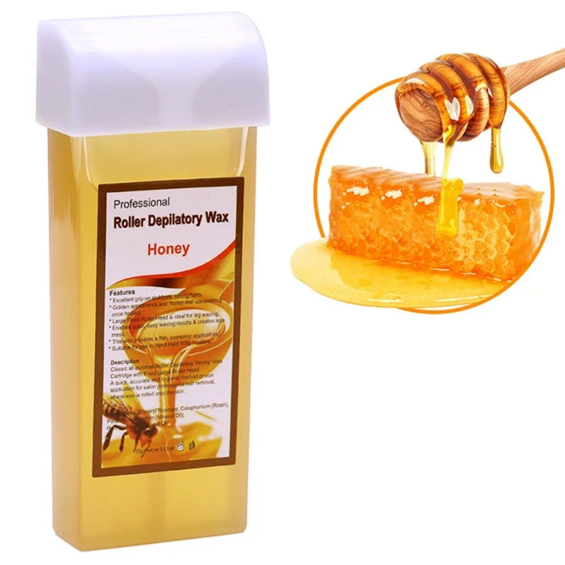 100g Hair Removal Wax Gentle Non-Irritating Hot Depilatory Cream Wax Cartridge Beeswax Warmer Hair Removal