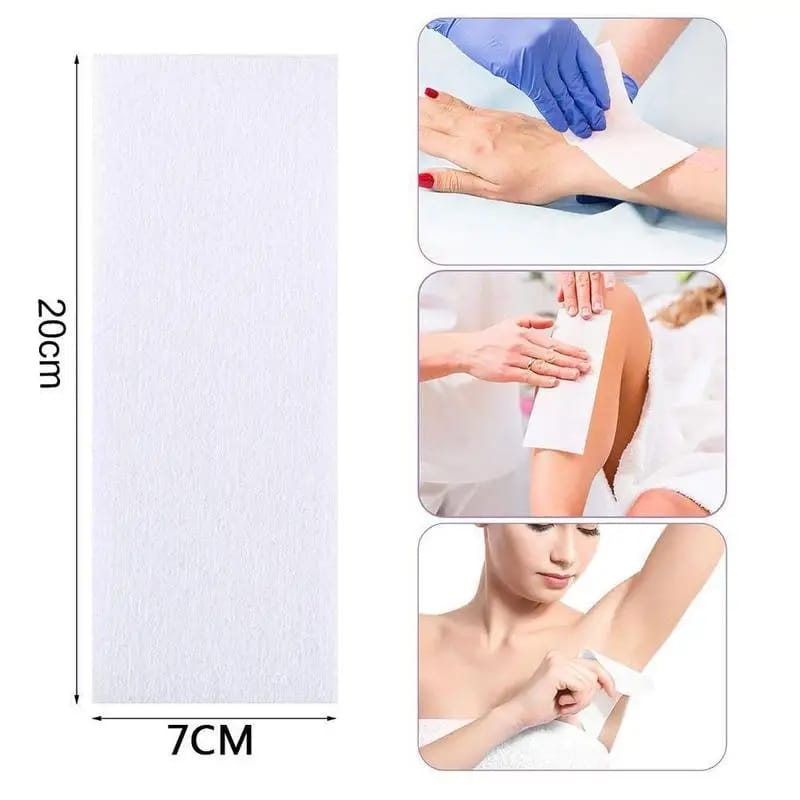 100 Pcs Disposable Beauty Hair Removal Wax Paper Thickened Non-woven Hair Removal