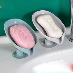 Buy 2 Get 3 Free (5 Pcs) Hydraulic Soap Holder Dish in Leaf Shape for Liquid Draining