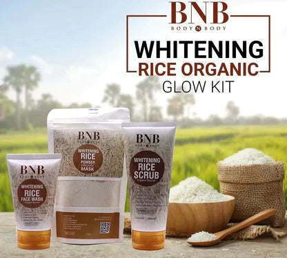 3in1 Rice Extract Bright & Glow Kit for Korean Glass Skin