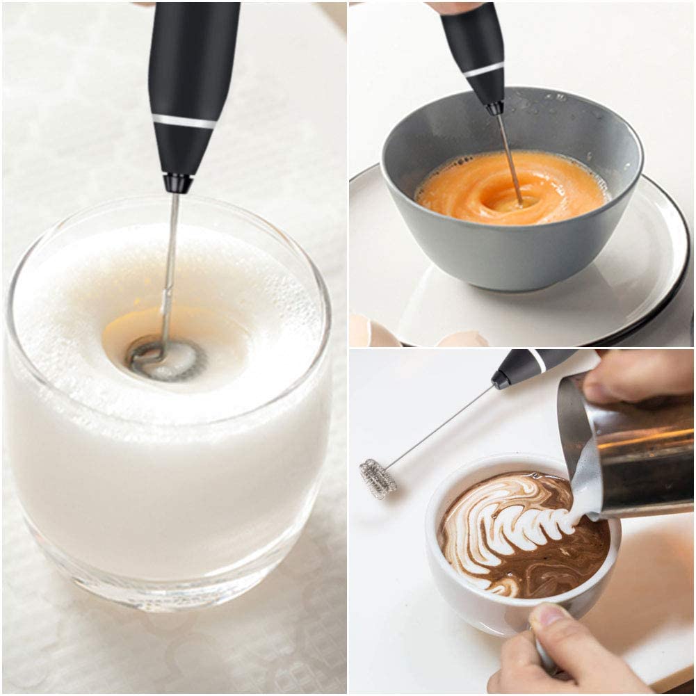 2 In 1 Electric Rechargeable Handheld Coffee and Egg Beater and Mixer &amp; Milk Frother