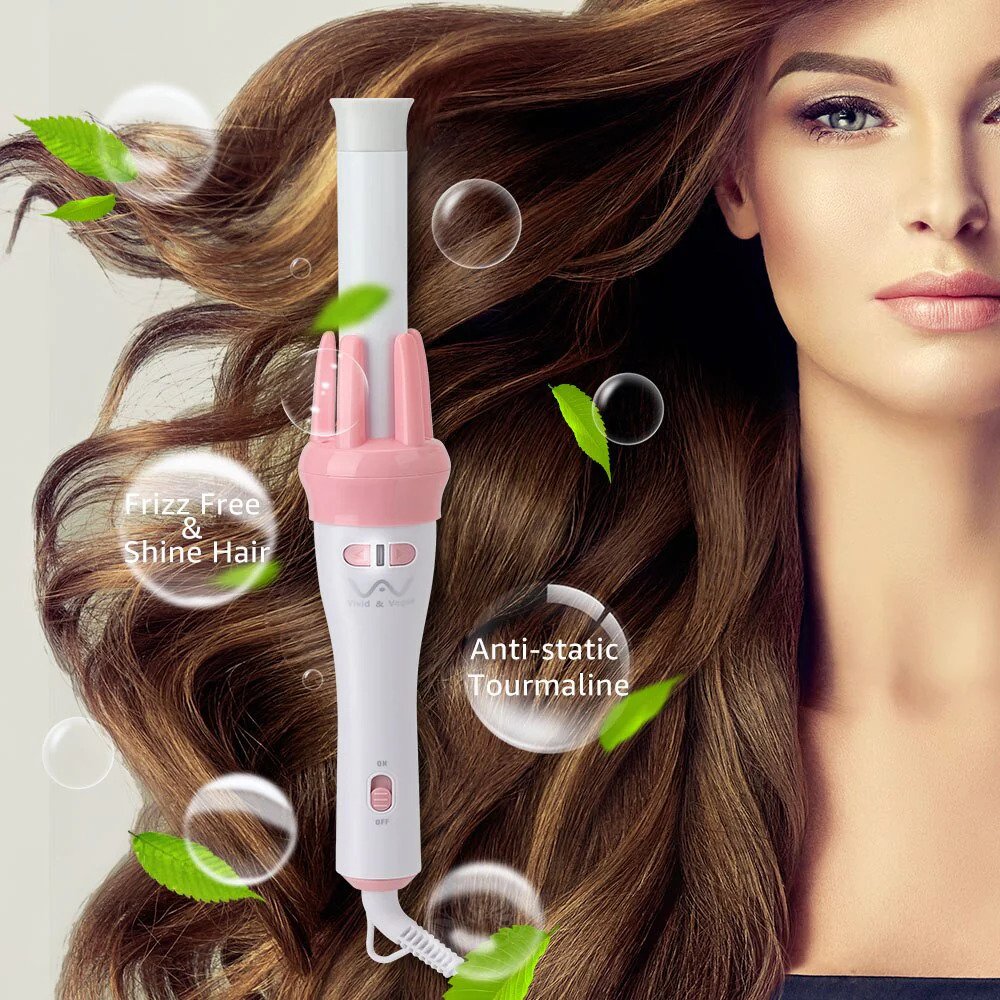 360° Rotation Automatic Ceramic Hair Roller Curling Iron Styling Wand - Ceramic Professional Automatic Curler