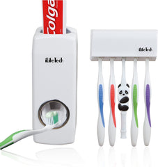 Buy 1 Set Get 1 Set Free Avail 2 Toothpaste Dispenser & 2 Toothbrush Holder Super Premium Quality