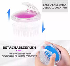 (Pack of 2) Hair Shampoo Brush Soft Silicone Scalp Massager