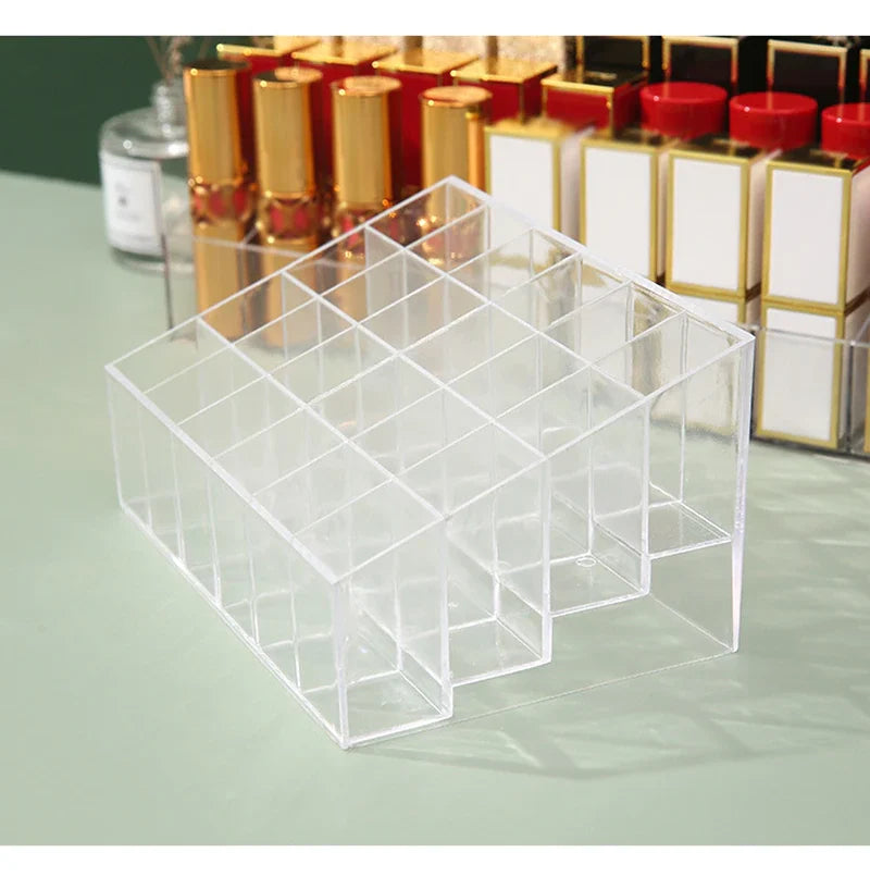 (Pack of 2) 24 Slots Acrylic Lipstick Organizer Holder For Makeup and Cosmetics